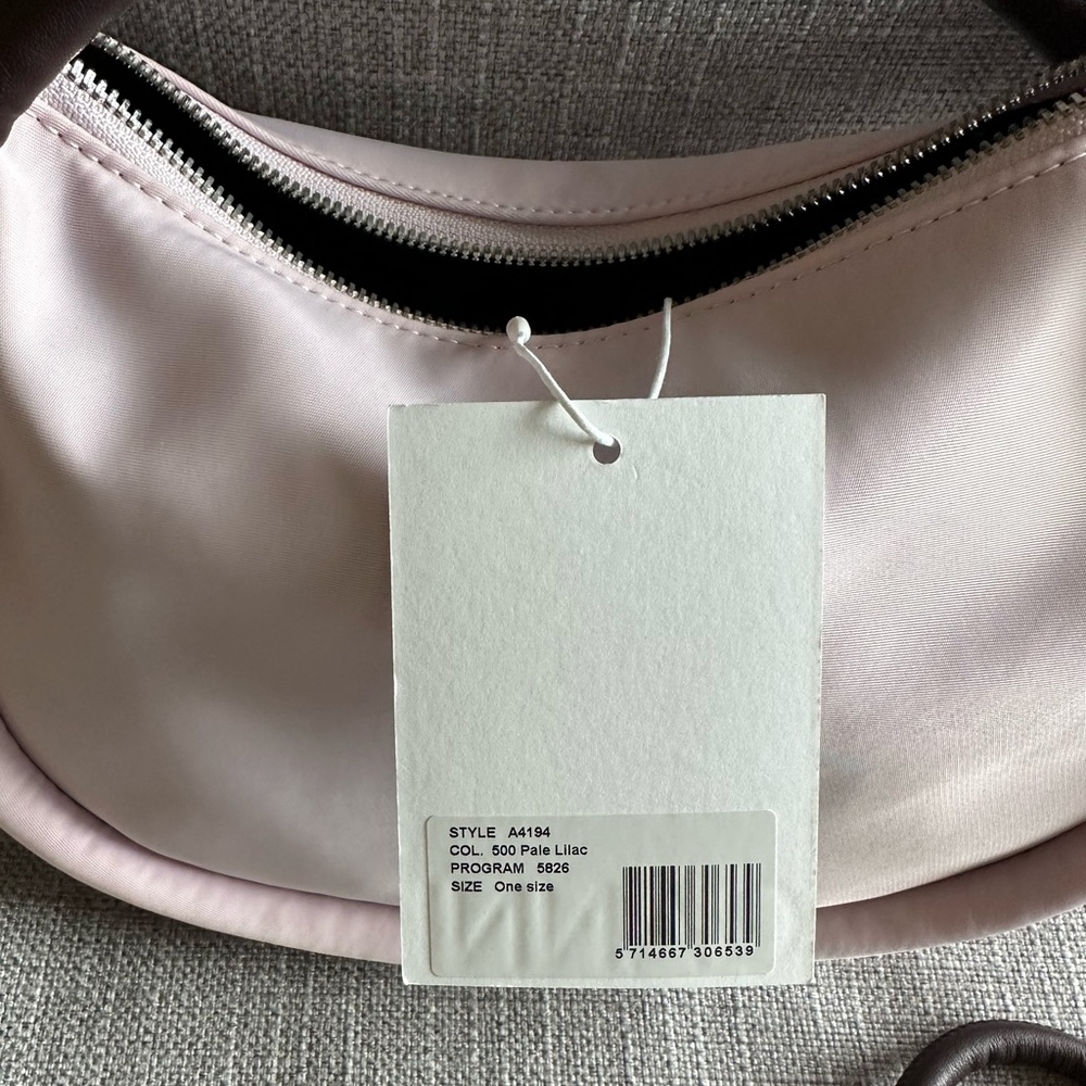 Ganni Pink and Brown Knotted Handle Shoulder Bag - Picture 8 of 16
